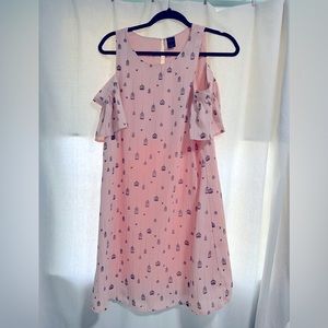 City Streets pink cold shoulder dress size 6